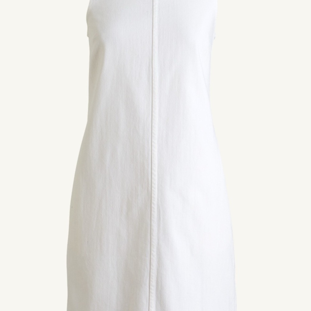 J.Crew White Denim Tank Dress | Size 2 | Easy Summer Staple